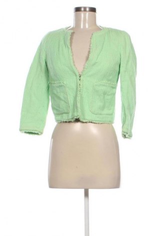 Дамско сако Zara, Размер XS, Цвят Зелен, Цена 13,29 €