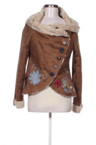 Дамско яке Desigual, Размер M, Цвят Кафяв, Цена 42,94 €