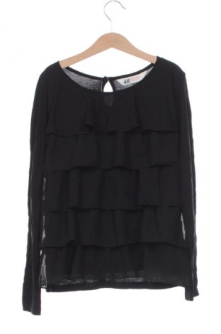 Детска блуза H&M, Размер 11-12y/ 152-158 см, Цвят Черен, Цена 3,06 €