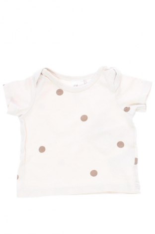 Детска тениска H&M, Размер 0-1m/ 50 см, Цвят Бежов, Цена 3,57 €