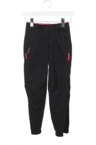 Spodnie dziecięce do sportów zimowych Quechua, Rozmiar 7-8y/ 128-134 cm, Kolor Czarny, Cena 53,99 zł
