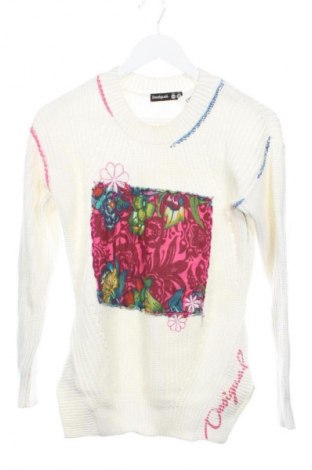 Kinderpullover Desigual, Größe 10-11y/ 146-152 cm, Farbe Weiß, Preis € 25,94