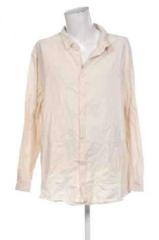 Ανδρικό πουκάμισο Kiabi, Μέγεθος 5XL, Χρώμα Εκρού, Τιμή 8,99 €