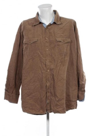 Ανδρικό πουκάμισο Unbranded, Μέγεθος 5XL, Χρώμα Καφέ, Τιμή 7,99 €