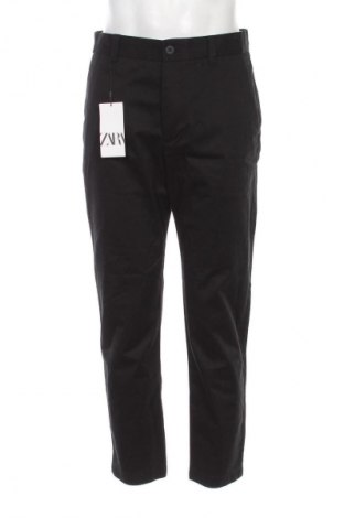 Мъжки панталон Zara, Размер M, Цвят Черен, Цена 29,72 €