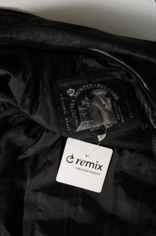 Мъжко кожено яке Unbranded, Размер M, Цвят Черен, Цена 22,49 €