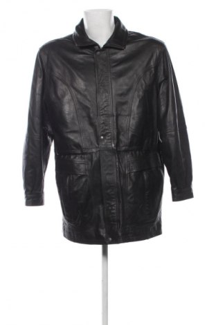 Мъжко кожено яке Unbranded, Размер L, Цвят Черен, Цена 20,96 €