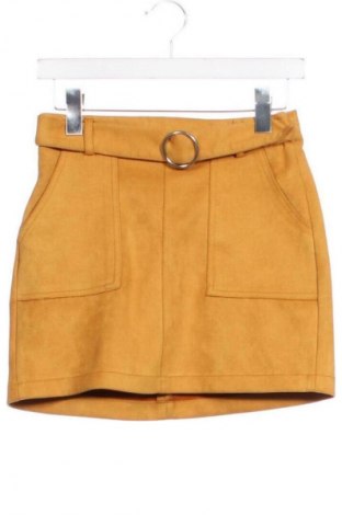Fustă Bershka, Mărime XS, Culoare Galben, Preț 32,99 Lei