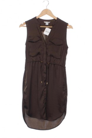 Рокля H&M, Размер XS, Цвят Кафяв, Цена 25,05 €