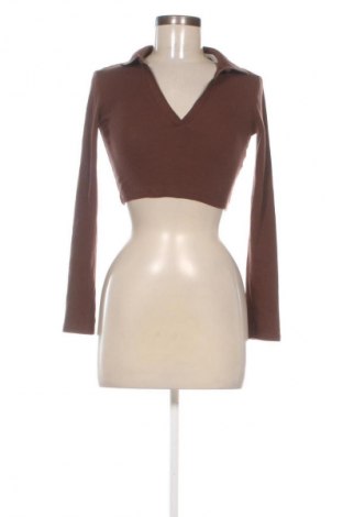 Дамска блуза Zara, Размер S, Цвят Кафяв, Цена 32,21 €