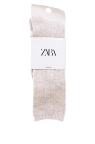 Ciorapi Zara, Mărime M, Culoare Ecru, Preț 31,99 Lei, #135622908