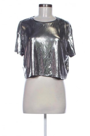 Γυναικεία μπλούζα H&M Divided, Μέγεθος L, Χρώμα Ασημί, Τιμή 10,00 €