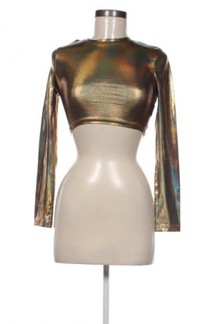 Bluzka damska SHEIN, Rozmiar XS, Kolor Złocisty, Cena 52,99 zł