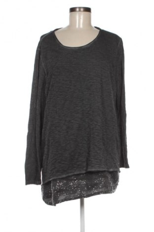 Γυναικεία μπλούζα Triangle By s.Oliver, Μέγεθος XL, Χρώμα Γκρί, Τιμή 16,99 €
