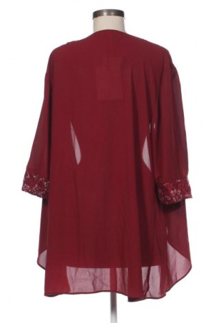 Γυναικεία ζακέτα Hanna Nikole, Μέγεθος XL, Χρώμα Κόκκινο, Τιμή 76,99 €