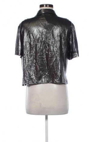 Γυναικείο πουκάμισο Bershka, Μέγεθος M, Χρώμα Ασημί, Τιμή 6,99 €