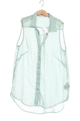 Дамска риза H&M, Размер XS, Цвят Зелен, Цена 4,60 €