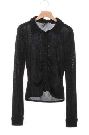 Γυναικείο πουκάμισο H&M Divided, Μέγεθος XS, Χρώμα Μαύρο, Τιμή 4,99 €