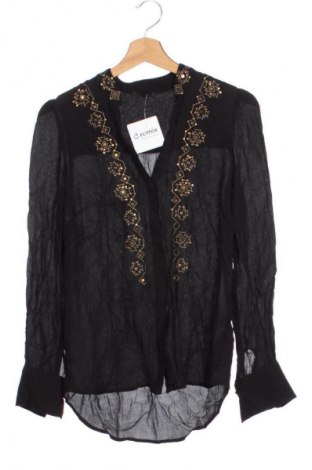 Γυναικείο πουκάμισο IKKS, Μέγεθος XS, Χρώμα Μαύρο, Τιμή 8,99 €