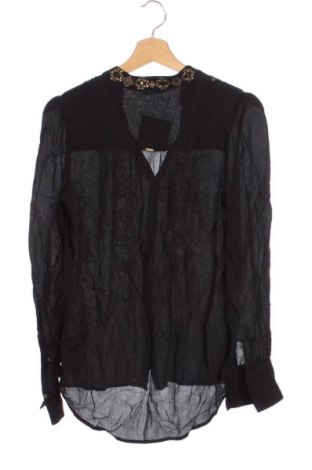 Γυναικείο πουκάμισο IKKS, Μέγεθος XS, Χρώμα Μαύρο, Τιμή 8,99 €