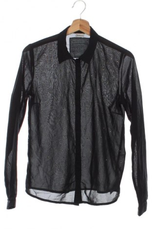 Γυναικείο πουκάμισο Object, Μέγεθος XS, Χρώμα Μαύρο, Τιμή 21,99 €