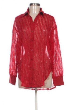 Damenbluse SHEIN, Größe XS, Farbe Rot, Preis 4,99 €