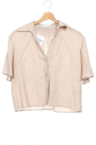 Дамска риза Zara, Размер XS, Цвят Бежов, Цена 14,00 €