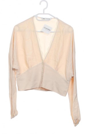 Γυναικείο πουκάμισο Zara, Μέγεθος XS, Χρώμα  Μπέζ, Τιμή 13,81 €