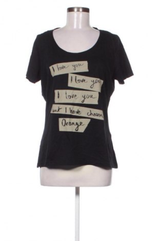 Γυναικείο t-shirt BOSS, Μέγεθος L, Χρώμα Μαύρο, Τιμή 35,00 €