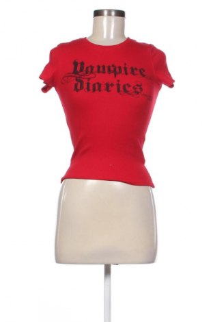 Γυναικείο t-shirt Cropp, Μέγεθος XS, Χρώμα Κόκκινο, Τιμή 18,99 €