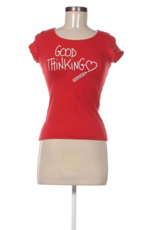 Γυναικείο t-shirt In Extenso, Μέγεθος XS, Χρώμα Κόκκινο, Τιμή 4,80 €