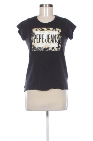Γυναικείο t-shirt Pepe Jeans, Μέγεθος XS, Χρώμα Μαύρο, Τιμή 25,16 €