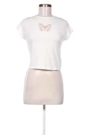 Γυναικείο t-shirt Terranova, Μέγεθος L, Χρώμα Λευκό, Τιμή 11,99 €