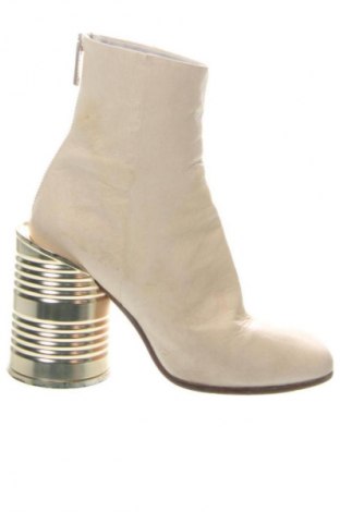 Damskie botki MM6 Maison Martin Margiela, Rozmiar 37, Kolor ecru, Cena 2 794,99 zł