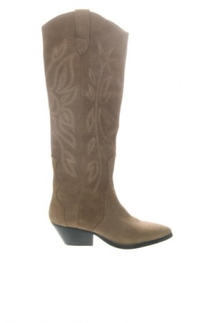 Γυναικείες μπότες Pull&Bear, Μέγεθος 35, Χρώμα Πράσινο, Τιμή 80,00 €