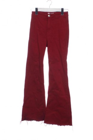 Dámské džíny  Bershka, Velikost S, Barva Červená, Cena  359,00 Kč