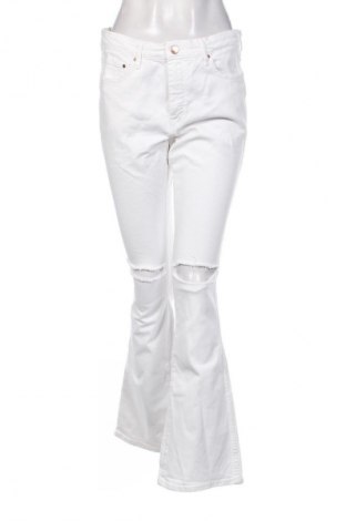 Damskie jeansy H&M, Rozmiar L, Kolor Biały, Cena 80,99 zł