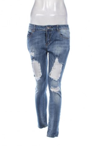 Γυναικείο Τζίν Miss Bonbon, Μέγεθος L, Χρώμα Μπλέ, Τιμή 15,00 €