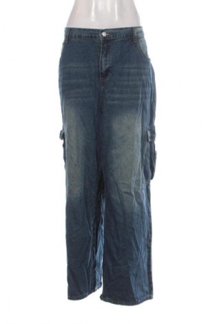 Damskie jeansy SHEIN, Rozmiar XXL, Kolor Niebieski, Cena 52,99 zł