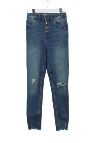 Dámske džínsy  Zara, Veľkosť XS, Farba Modrá, Cena  13,95 €