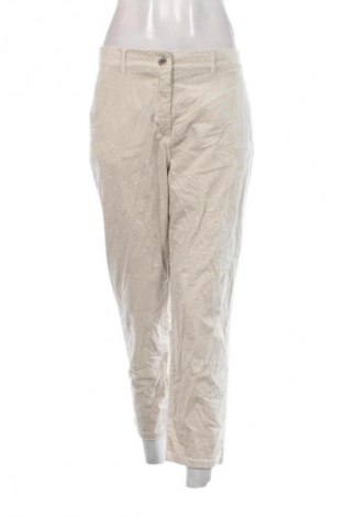 Pantaloni de velvet de femei Iber, Mărime L, Culoare Ecru, Preț 45,99 Lei