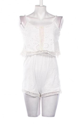Women's short jumpsuit Bershka, Μέγεθος S, Χρώμα Λευκό, Τιμή 20,99 €