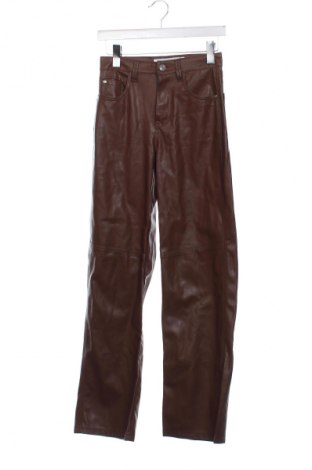 Damskie spodnie Bershka, Rozmiar XS, Kolor Brązowy, Cena 41,99 zł