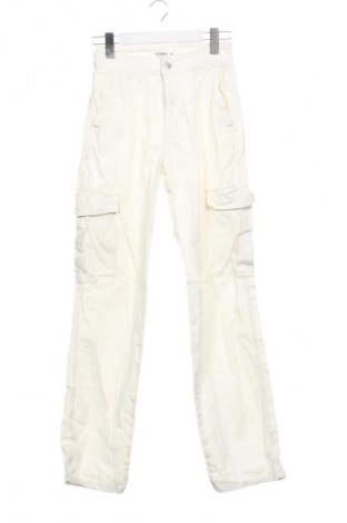 Дамски панталон Pull&Bear, Размер XS, Цвят Екрю, Цена 2,04 €