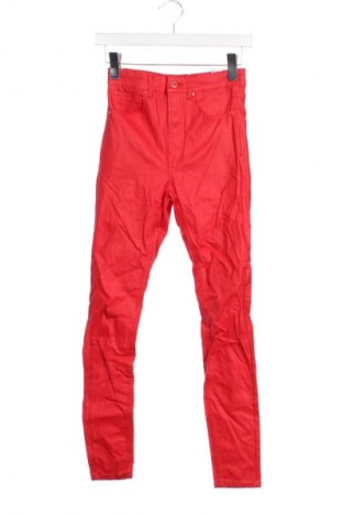 Damskie spodnie Stradivarius, Rozmiar XXS, Kolor Czerwony, Cena 7,99 zł