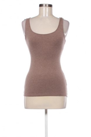 Γυναικείο αμάνικο μπλουζάκι H&M, Μέγεθος XS, Χρώμα Καφέ, Τιμή 9,00 €