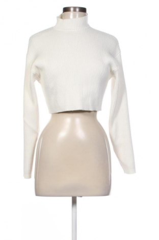 Γυναικείο πουλόβερ Bershka, Μέγεθος S, Χρώμα Λευκό, Τιμή 14,77 €