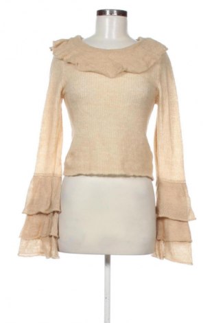 Damski sweter Zara, Rozmiar M, Kolor Beżowy, Cena 75,99 zł