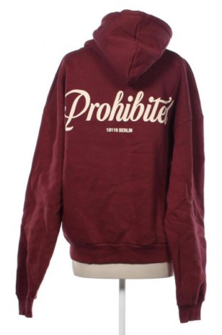 Γυναικείο φούτερ PROHIBITED, Μέγεθος L, Χρώμα Κόκκινο, Τιμή 23,99 €