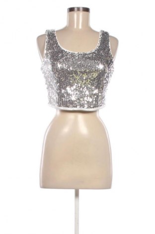 Дамски топ Allegra K, Размер M, Цвят Сребрист, Цена 9,20 €